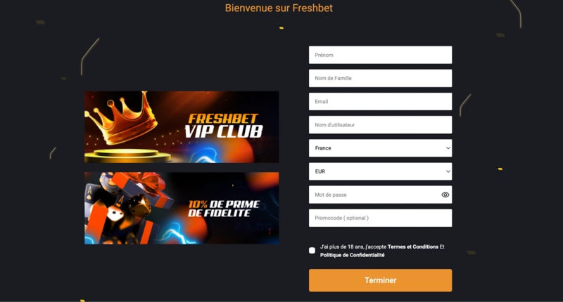 FreshBet Login